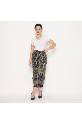 Lyne Halim Skirt Songket Bali , Navy 3159
